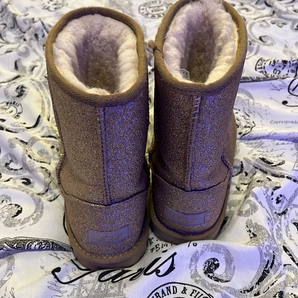 Gold uggs size 5